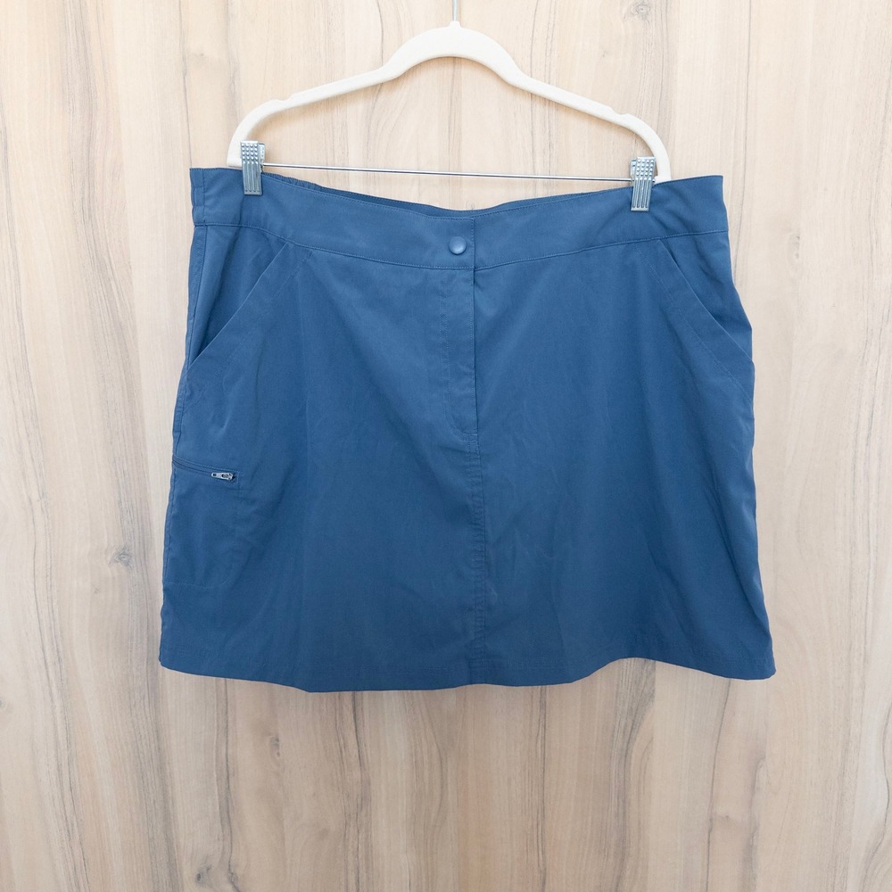 32 Degrees Womens Active‎ Skort XXL Blue Athletic Skirt Hiking Outdoor Sporty